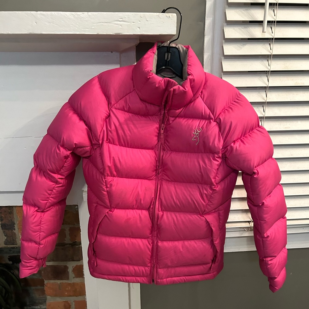 Browning Women’s Goose Down Puffer Coat (Hot Pink) Size XS